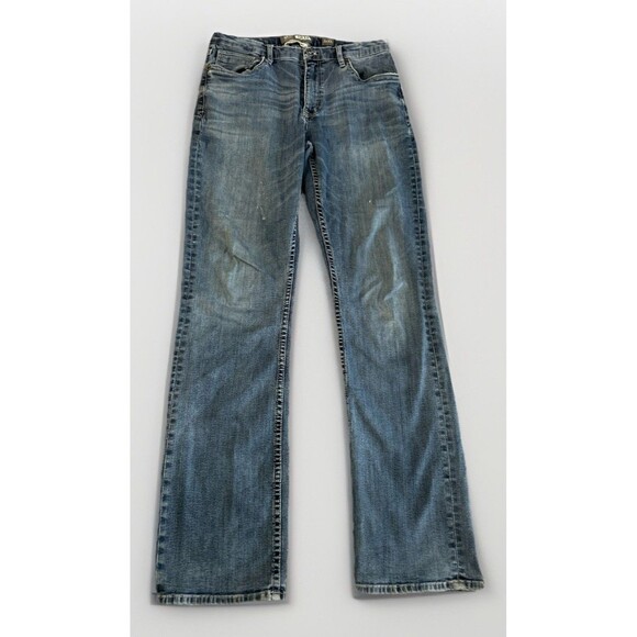 Buckle Other - BKE Buckle Tyler 34XL Straight Leg Blue Medium Wash Embroidered Denim Pants